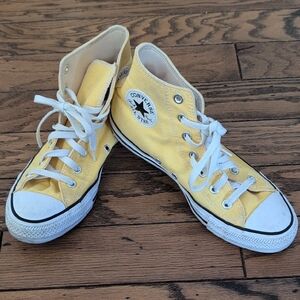 Converse All-star Yellow High Top Shoe